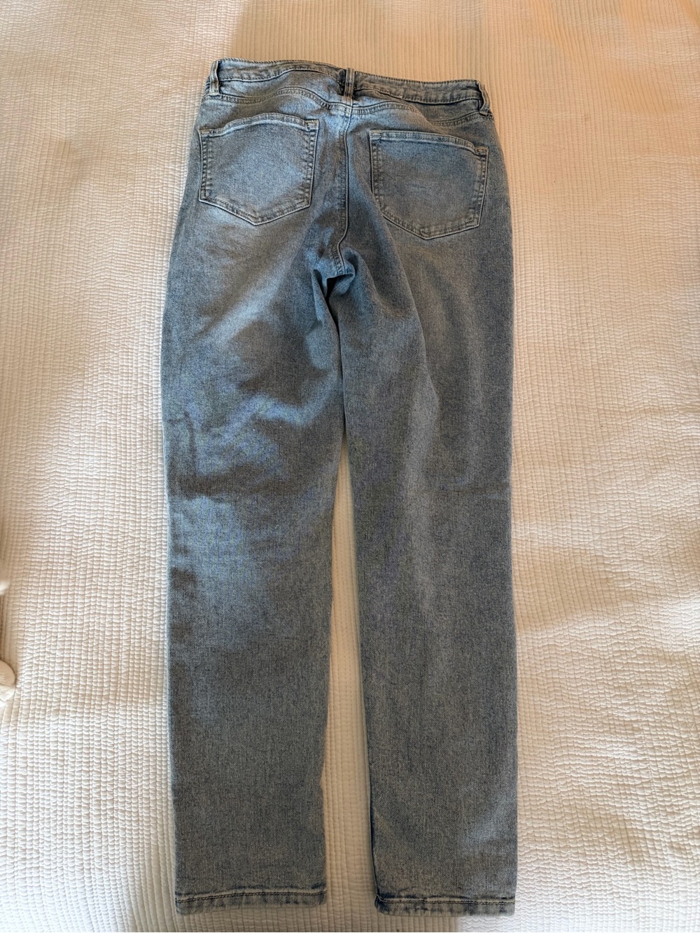 Tag Men's Washed Blue Straight Jeans